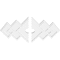 Ekena Millwork Zoe Architectural Grade PVC Ceiling Medallion, 26"W x 17 3/8"H x 3"ID x 8"C x 1"P, Two-Piece CMP26X17ZE2-03000 - alternate 4
